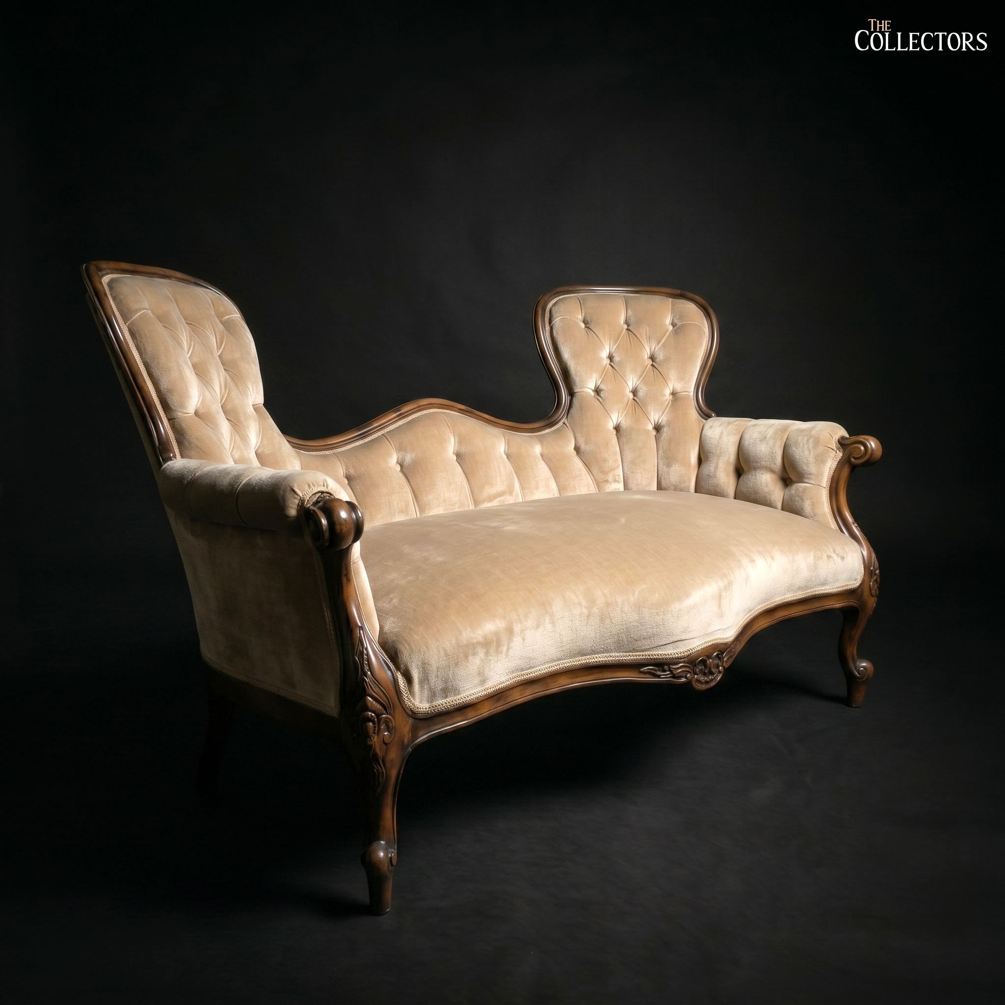 The Victorian Rococo Revival Double-Back Settee