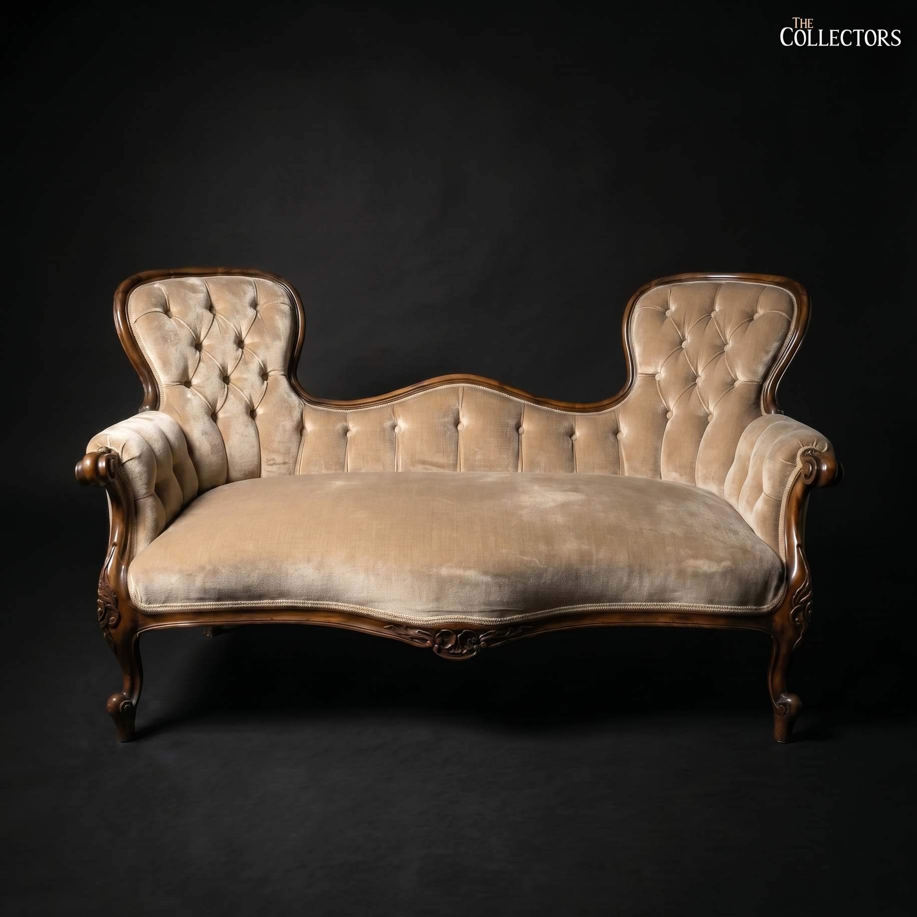 The Victorian Rococo Revival Double-Back Settee