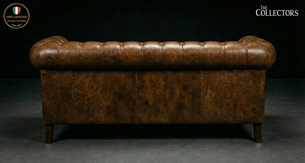 The Westminster Gentleman’s Chesterfield Three Seater Leather Sofa