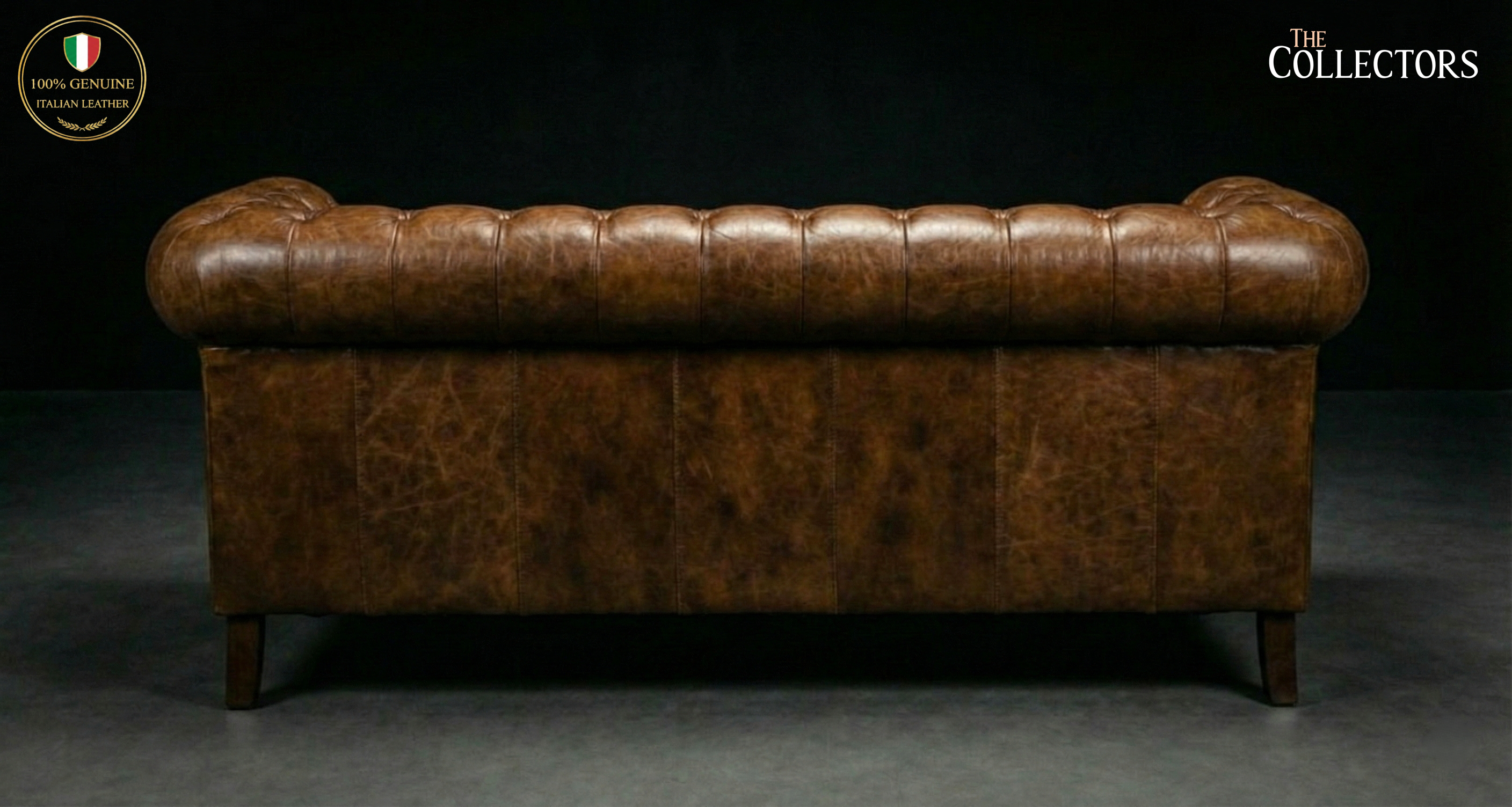 The Westminster Gentleman’s Chesterfield Three Seater Leather Sofa