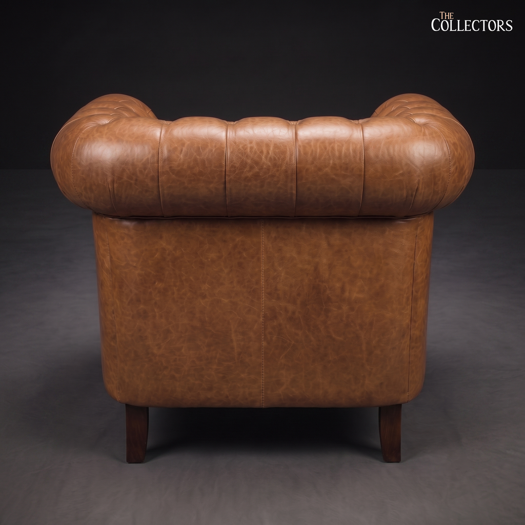 The Westminster Gentleman’s Chesterfield Single Seater Leather Sofa