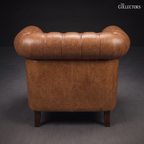 The Westminster Gentleman’s Chesterfield Single Seater Leather Sofa