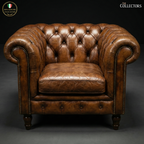 The Westminster Gentleman’s Chesterfield Single Seater Leather Sofa