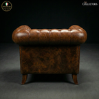 The Westminster Gentleman’s Chesterfield Single Seater Leather Sofa