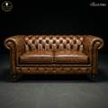 The Westminster Gentleman’s Chesterfield Two Seater Leather Sofa
