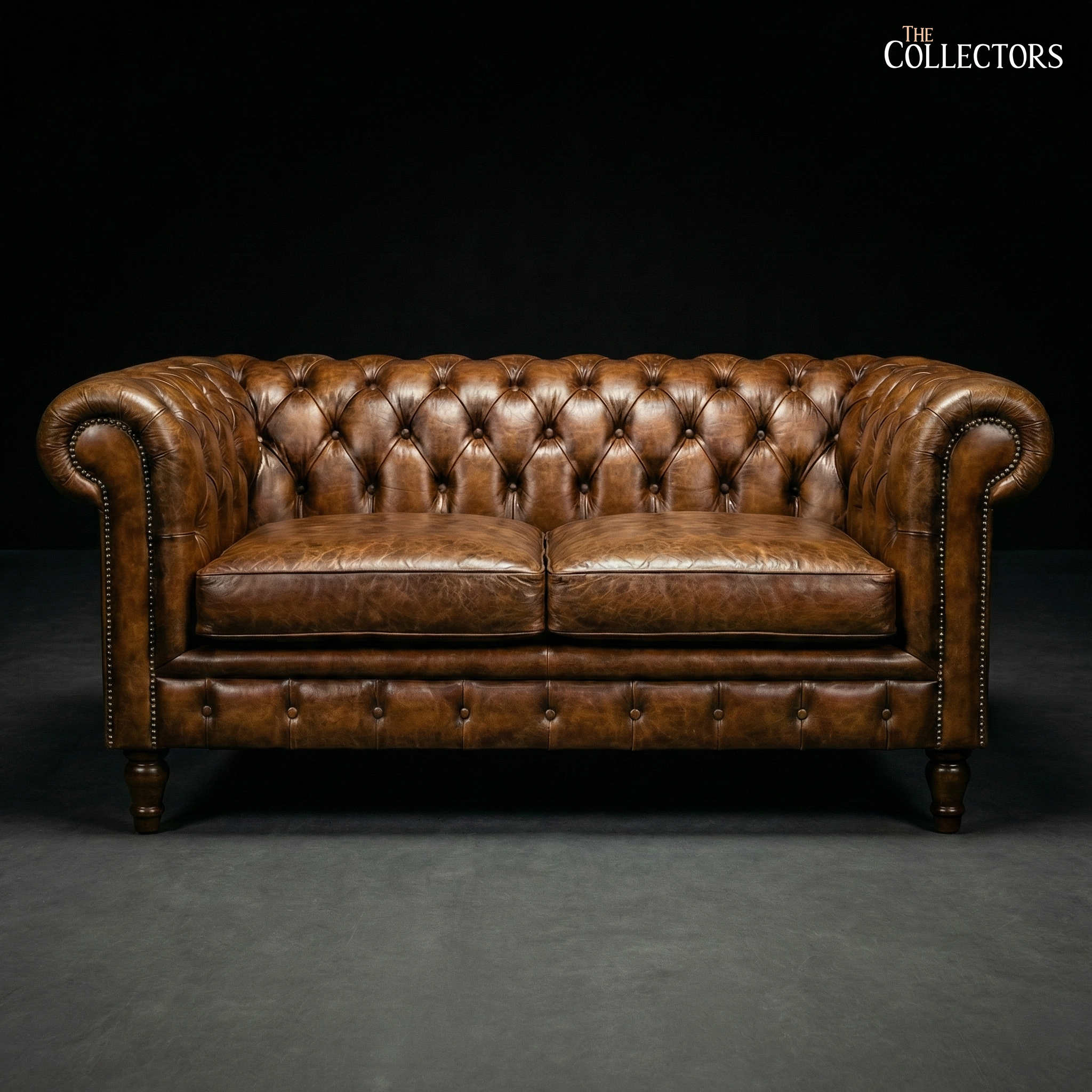 The Westminster Gentleman’s Chesterfield Two Seater Leather Sofa