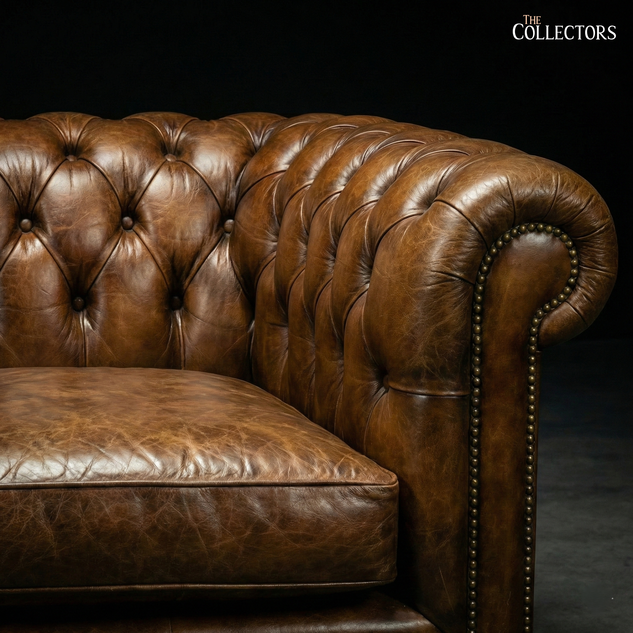 The Westminster Gentleman’s Chesterfield Two Seater Leather Sofa