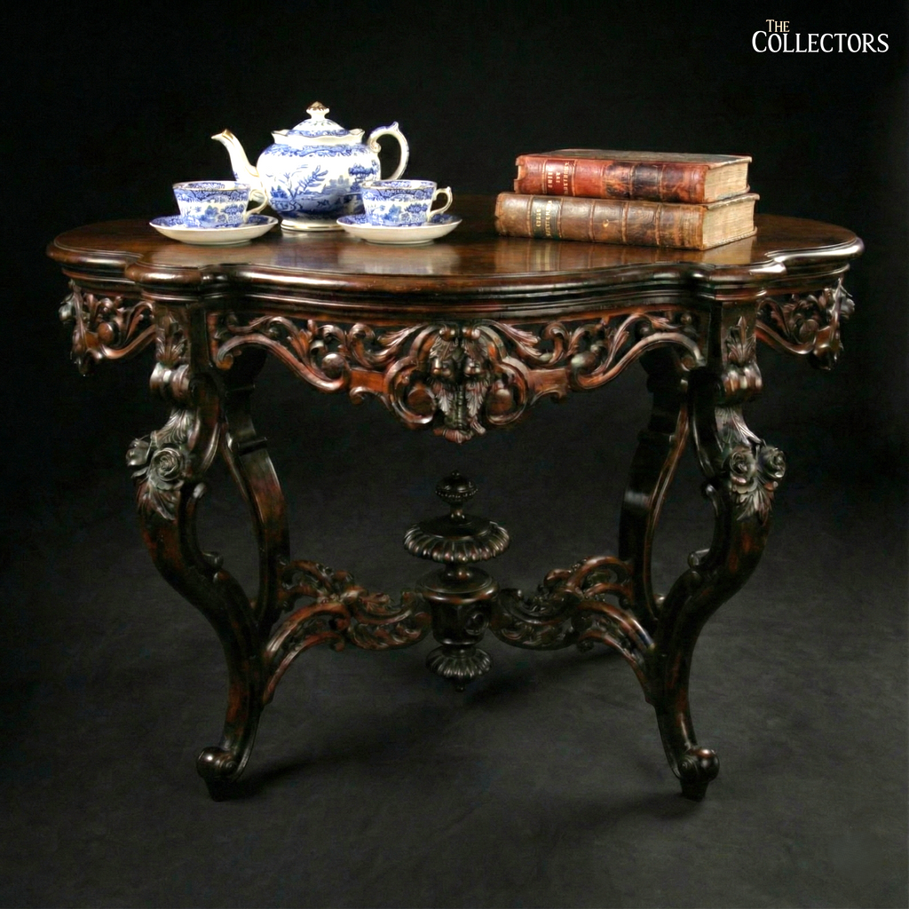 Rococo Tea Shop The Windsor Rococo Revival Tea & Parlour Table - Antique Design ...