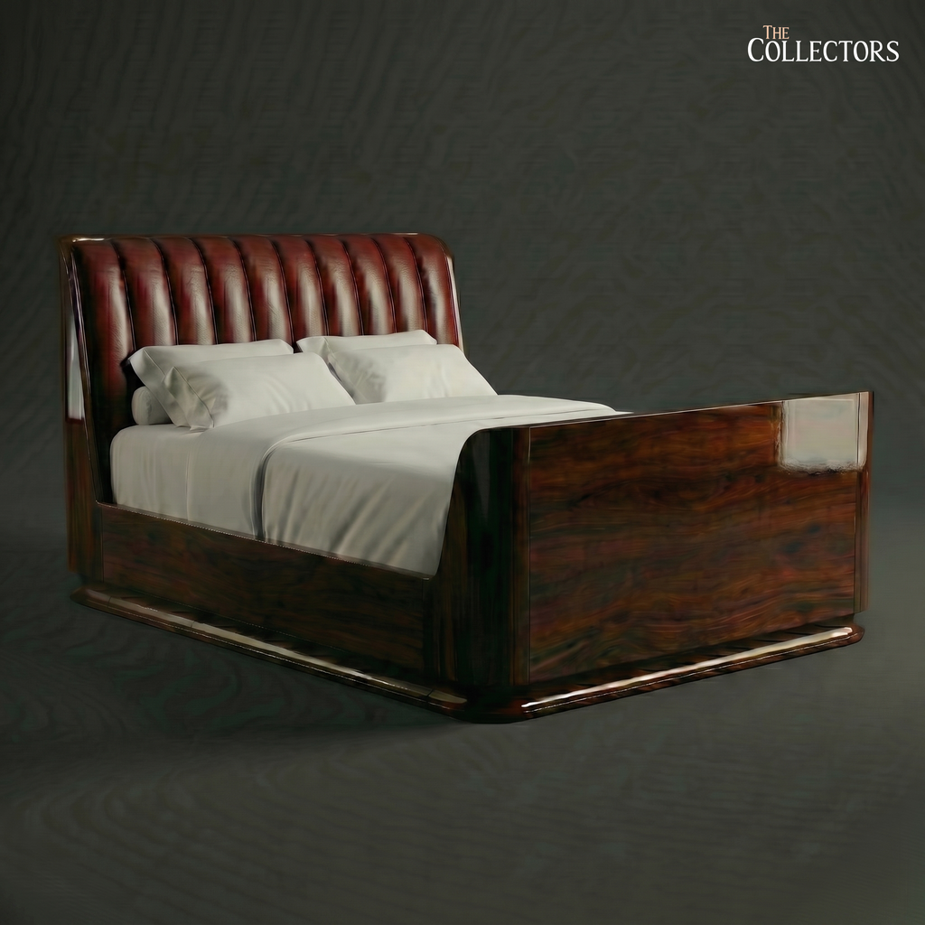 The Miami Streamline Moderne Leather Bed
