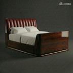 The Miami Streamline Moderne Leather Bed