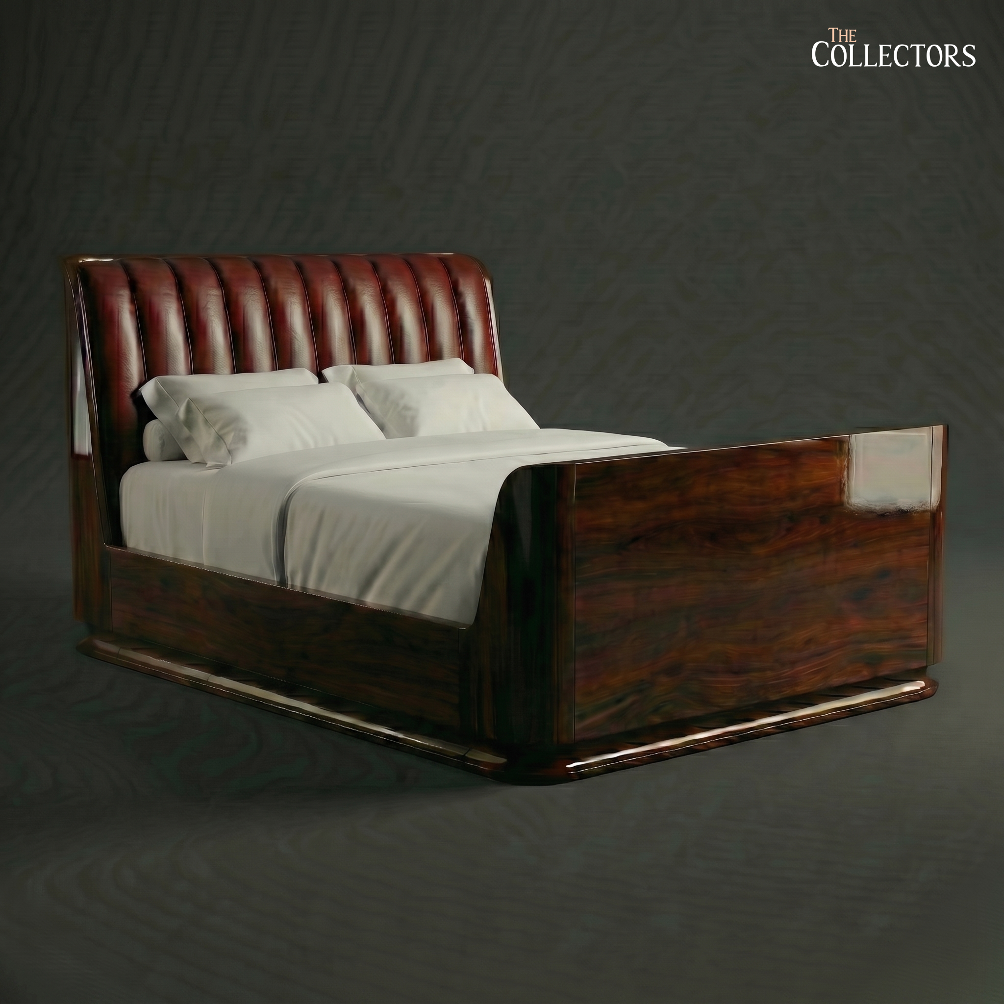 The Miami Streamline Moderne Leather Bed