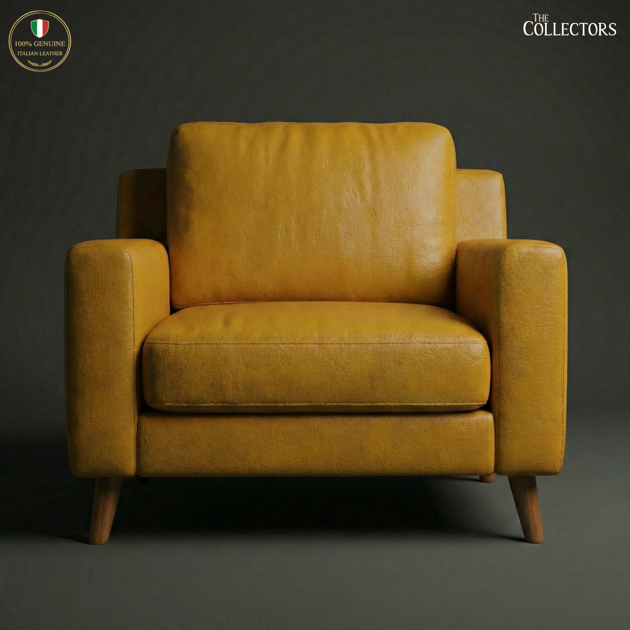 Tribeca Loft Modernist Leather Lounge Sofa