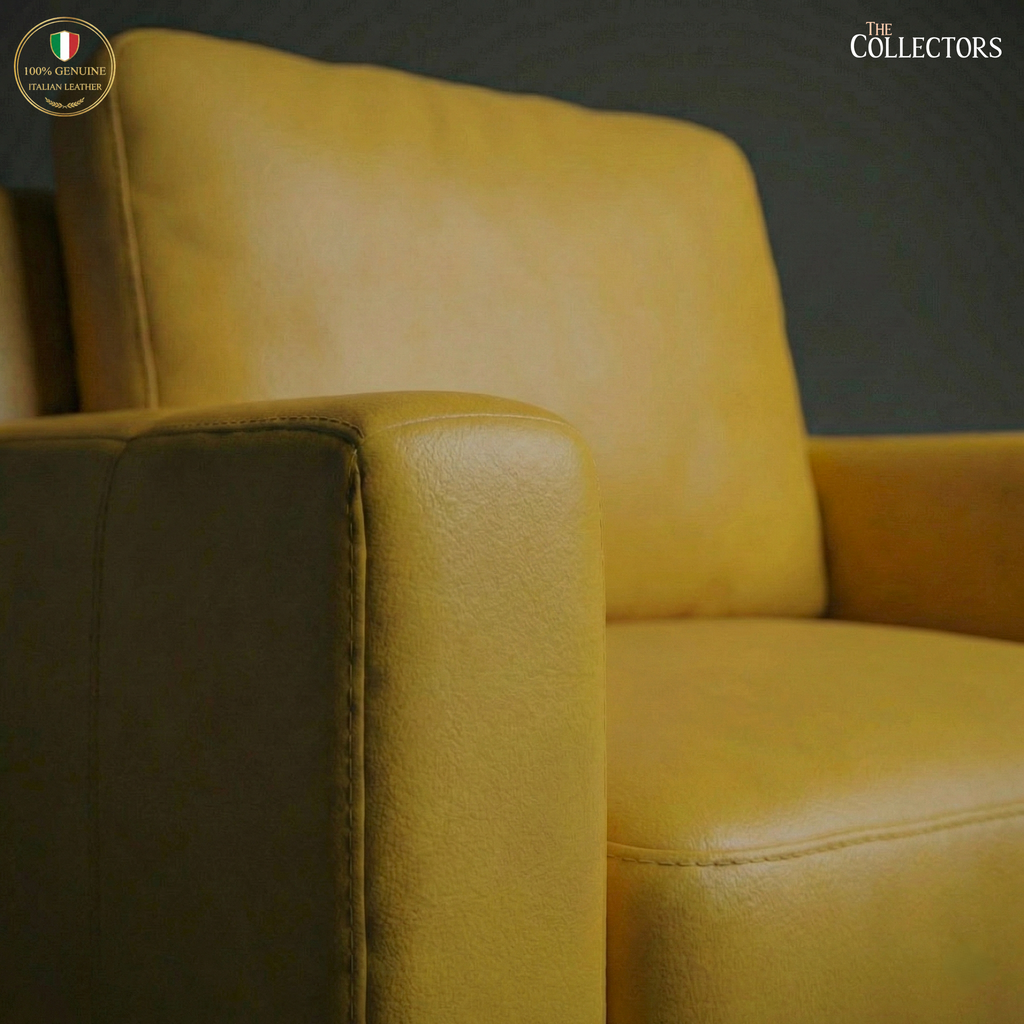 Tribeca Loft Modernist Leather Lounge Sofa