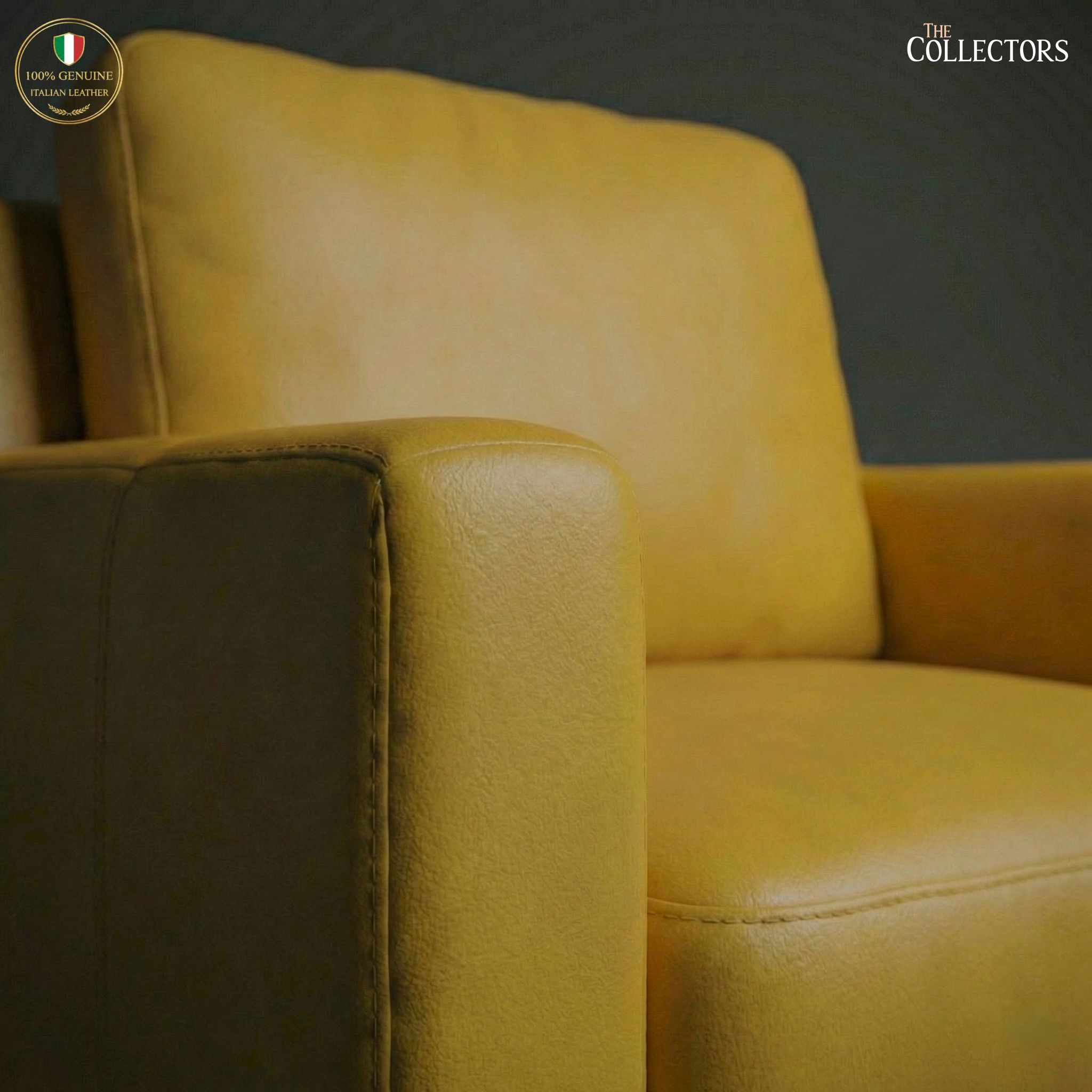 Tribeca Loft Modernist Leather Lounge Sofa