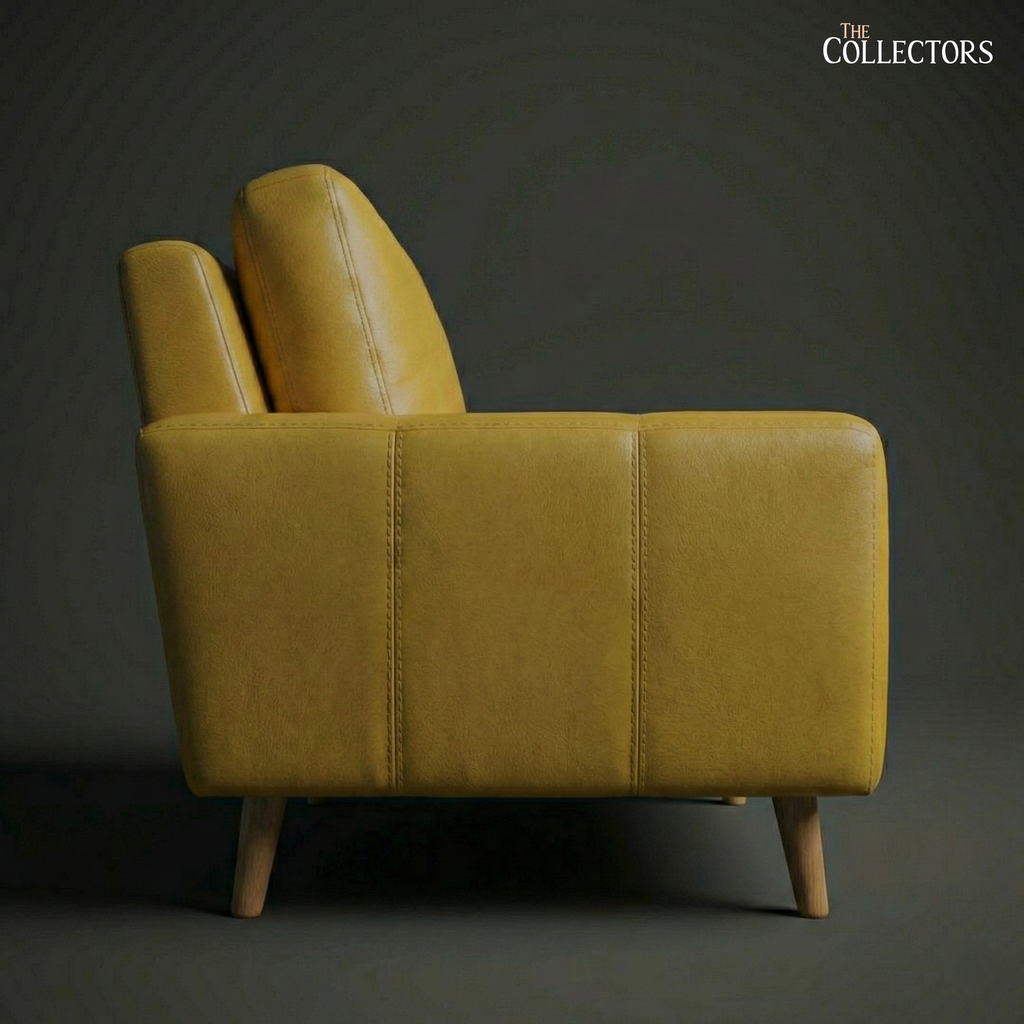 Tribeca Loft Modernist Leather Lounge Sofa