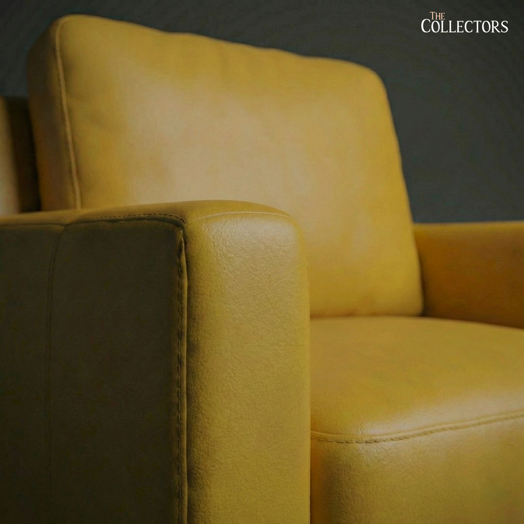 Tribeca Loft Modernist Leather Lounge Sofa